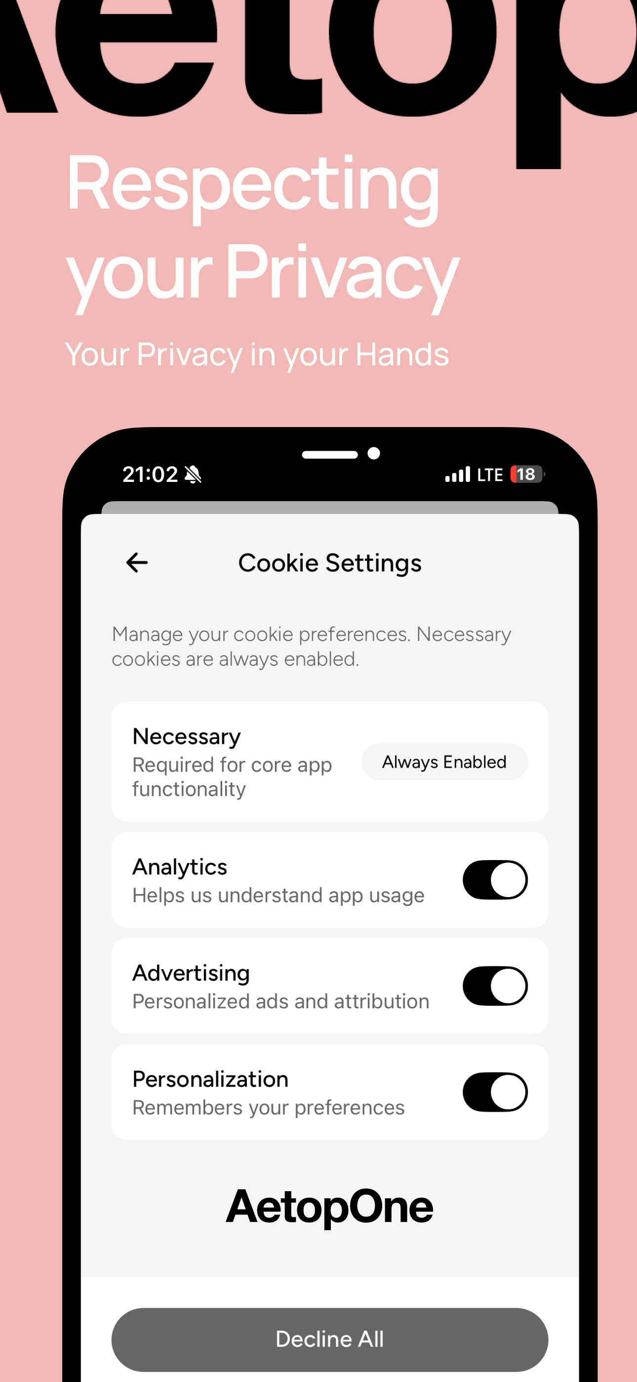 AetopOne Mobile App Screenshot 5